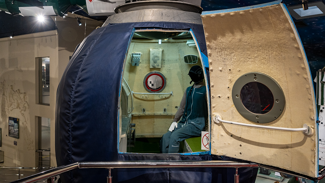 Museum visitors can peek inside many spacecraft