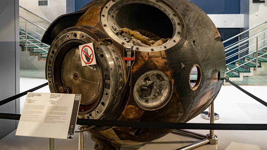 Re-entry vehicle of the Soyuz-37 spacecraft