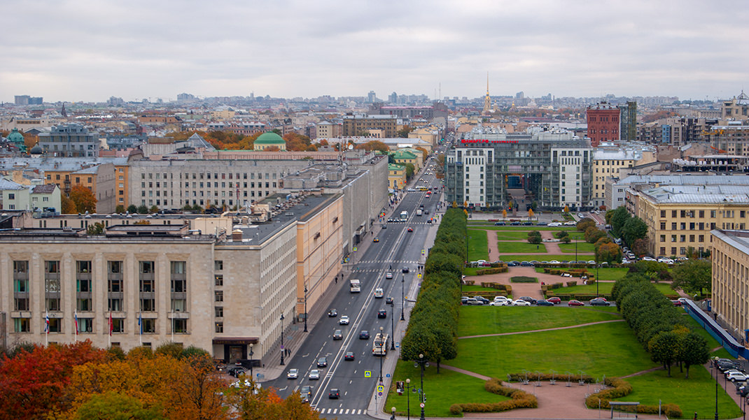 Вид на центральную часть Санкт-Петербурга