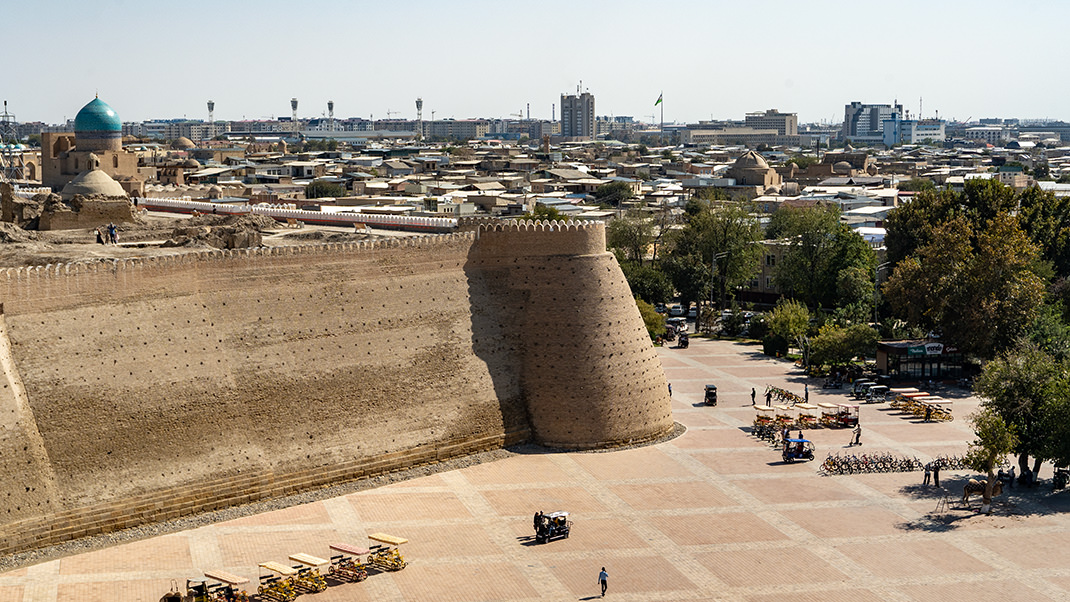 Massive fortress walls